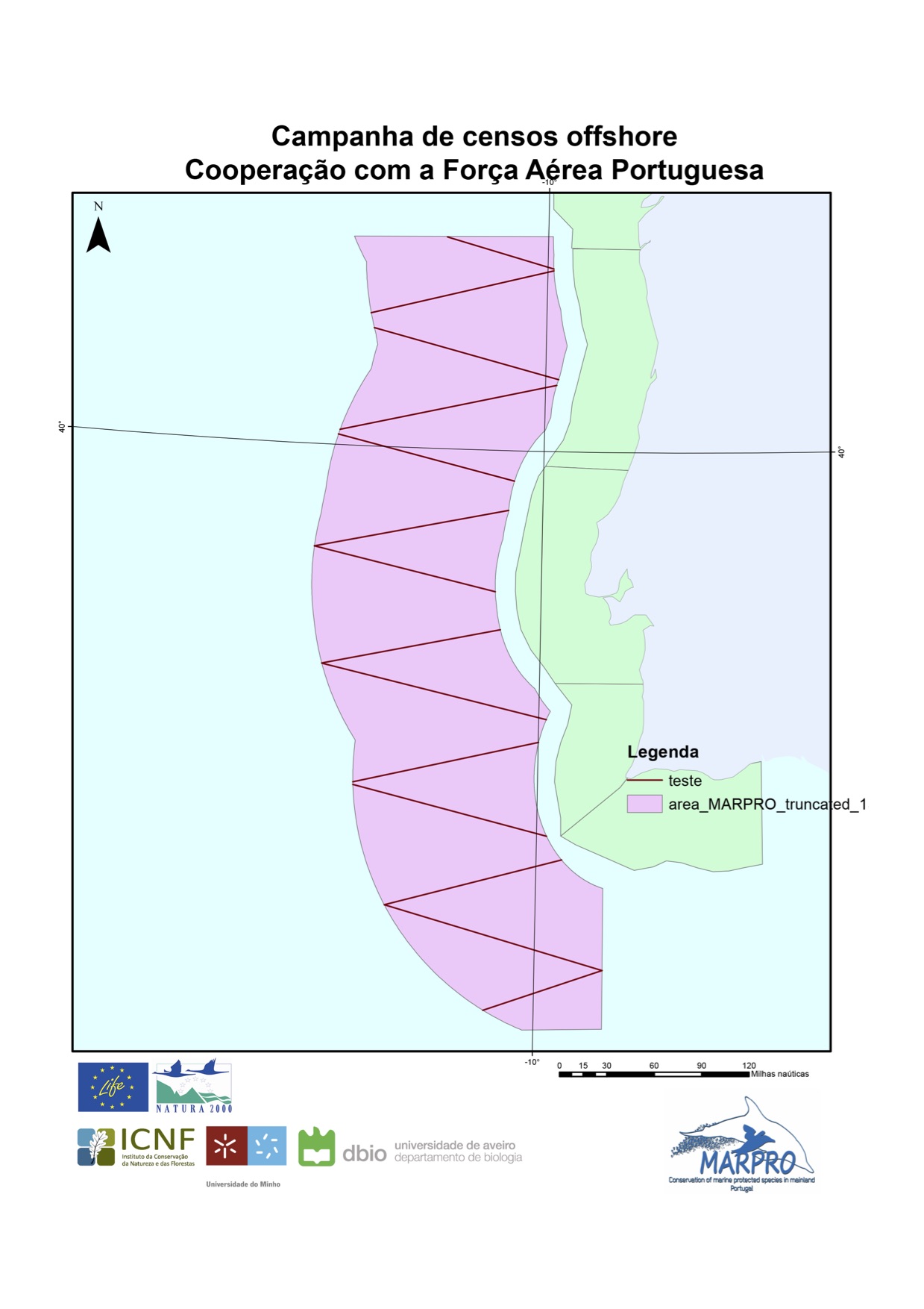 Equipa FAP/Life+ MarPro Zona de amostragem offshore